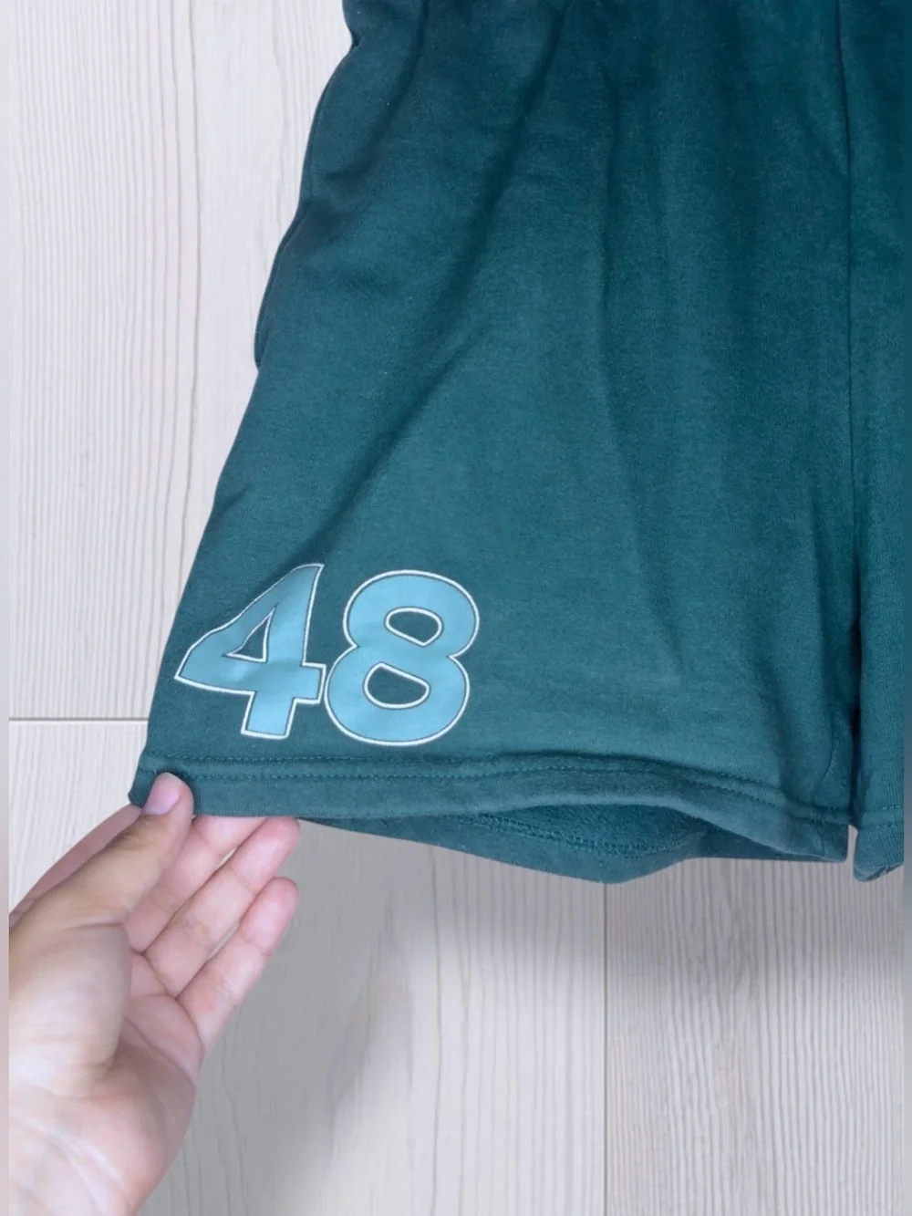 PACSUN x LAND ROVER Vintage Style Teal Graphic Sweat Shorts
